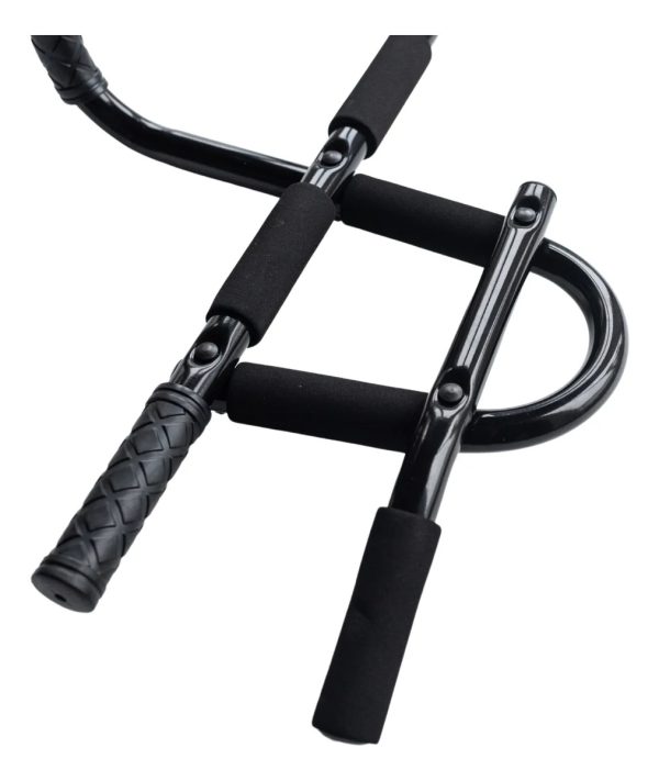 Barra Dominadas Ergonómica Gymgenius Con Soporte Reforzado Negro
