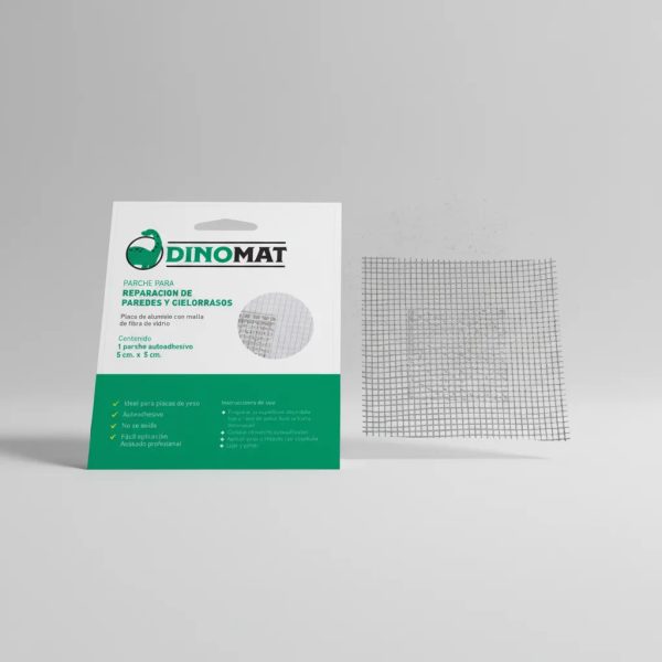 Adhesivo Fuerte Dinomat 10x10cm Para Reparaciones Blanco