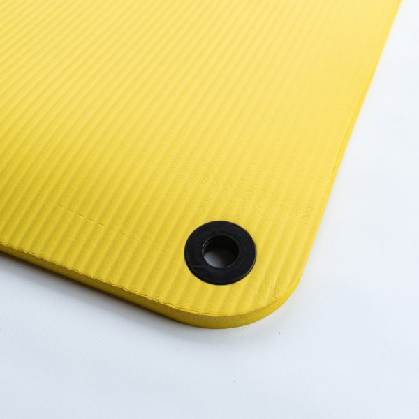 Mat Yoga 15 Mm - 1,5cm Espesor Amarilla Gymgenius Con Correa Amarillo