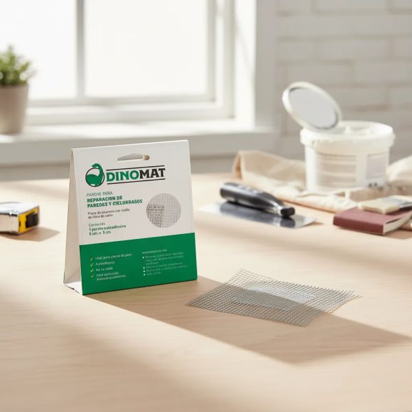 Adhesivo Fuerte Dinomat 15x15cm Para Reparaciones Blanco