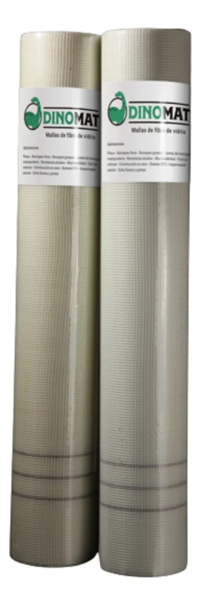 Malla De Fibra De Vidrio Profesional Dinomat 5x5 160g 1x50m