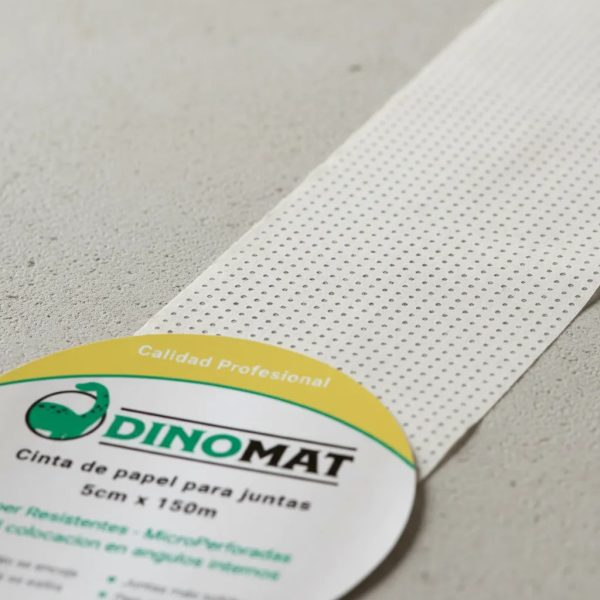 Cinta Microperforada Dinomat 5cm X 35m Resistente Y Versátil Beige Microperforada