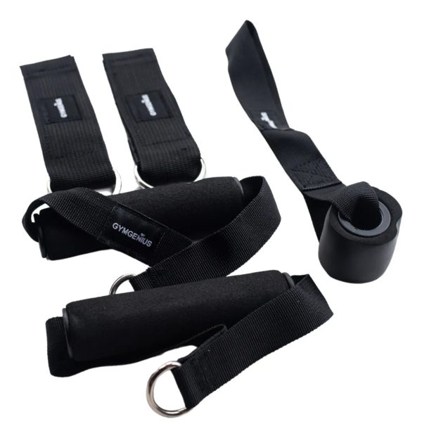 Kit 5 Bandas De Látex Y Caucho Gymgenius Con Bolso Negro
