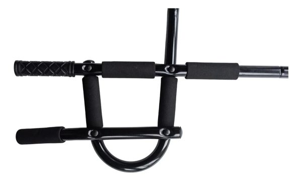 Barra Dominadas Ergonómica Gymgenius Con Soporte Reforzado Negro