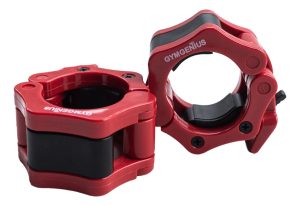 Tope Para Barra Olímpica 50mm Collar Rojo Par Gymgenius Rojo 50 Mm