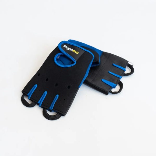 Guante Calidad Gymgeius Entrenamiento Neopreno Talle M Azul Lisa M