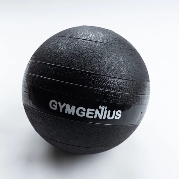 Pelota Medicinal 10 Kg Medicine Ball Sin Pique Gymgenius Negro