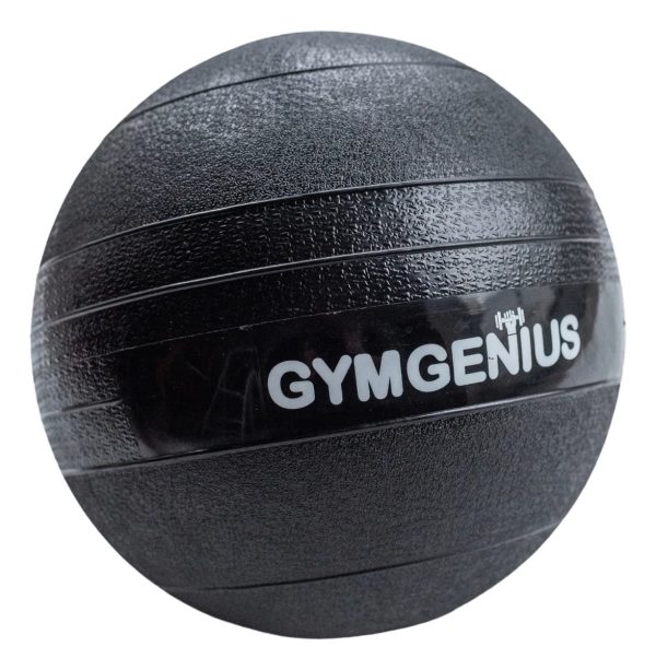 Pelota Medicinal 10 Kg Medicine Ball Sin Pique Gymgenius Negro