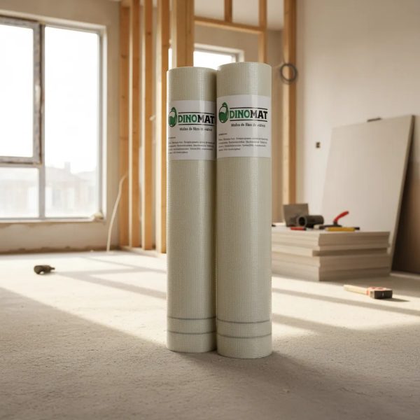 Malla Fibra De Vidrio Profesional Dinomat 10x10 110g 1x50m