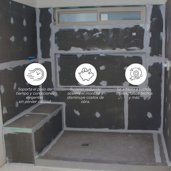 Placa Rukko Para Const. En Seco 100% Impermeable 1,22x2,44