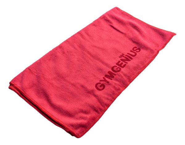 Toalla De Microfibra Roja Premium De Entrenamiento Gymgenius Rojo Lisa