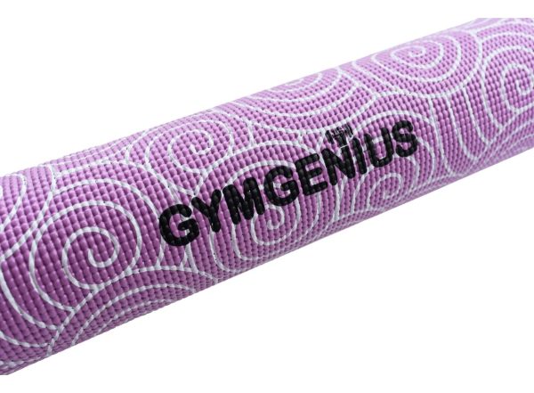 Mat Yoga 6mm Pvc Antideslizante Liviano Práctico Gymgenius Violeta