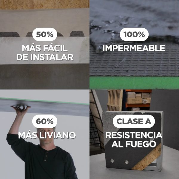 Placa Rukko Para Const. En Seco 100% Impermeable 1,22x2,44