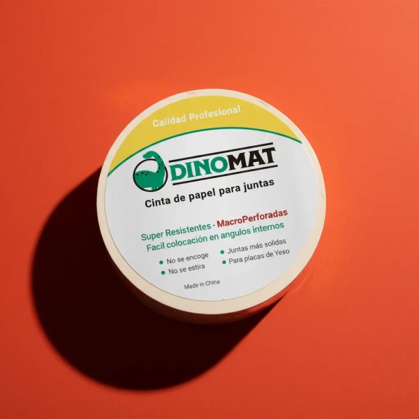 Cinta Macroperforada Dinomat 5cm X 75m Resistente Versátil Beige Macroperforada