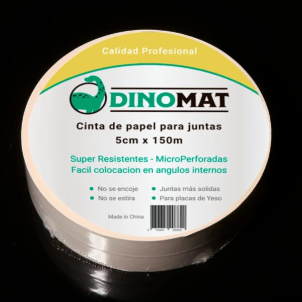 Cinta Microperforada Dinomat 5cm X 150m Resistente Versátil Beige Microperforada