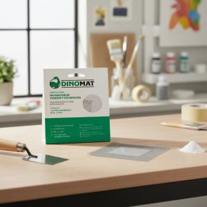 Adhesivo Fuerte Dinomat 5x5cm Para Reparaciones Blanco