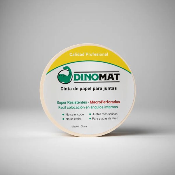 Cinta Macroperforada Dinomat 5cm X 150m Resistente Versátil Beige Macroperforada