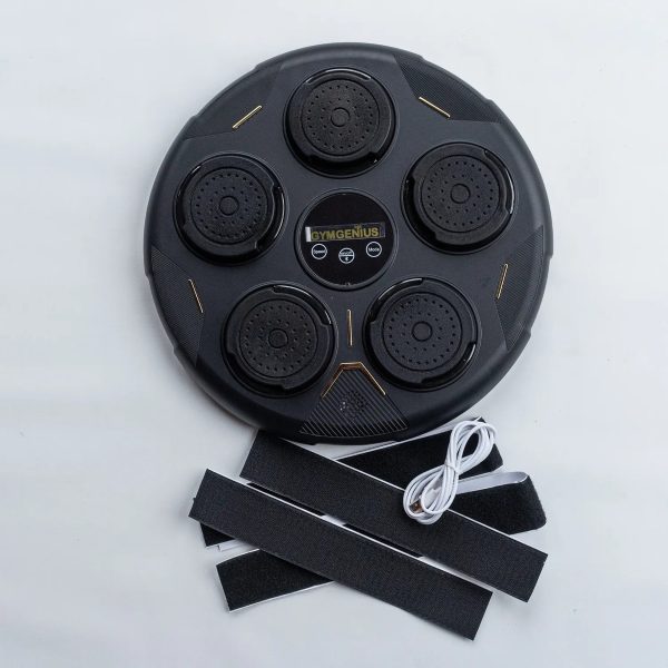 Máquina De Boxeo Bluetooth Bases Acolchadas Gymgenius Negro