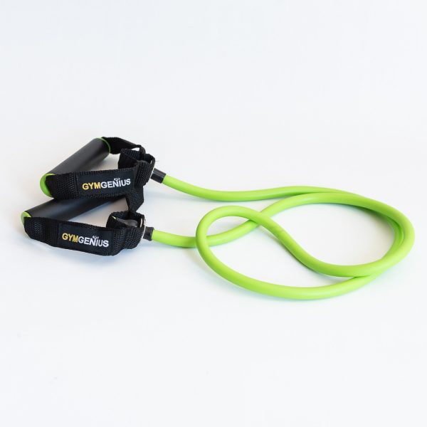 Banda De Resistencia Tpe Manijas Ergonómicas Gymgenius Baja Verde