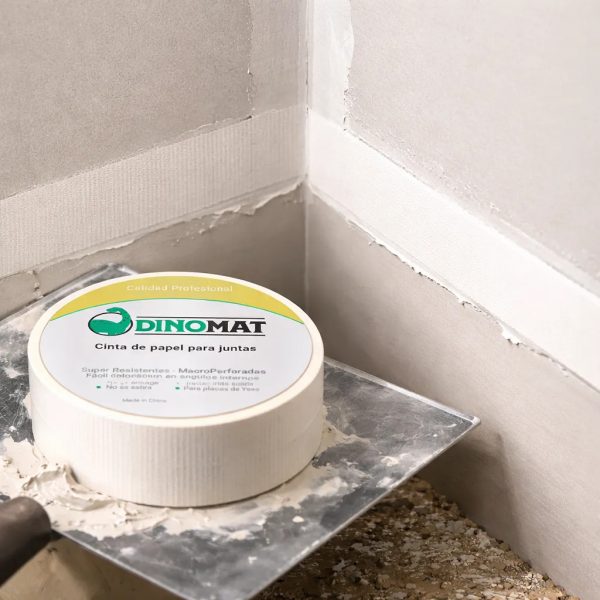 Cinta Macroperforada Dinomat 5cm X 75m Resistente Versátil Beige Macroperforada