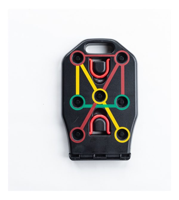 Tabla De Flexiones Plegable Push Up Gymgenius Con Bandas Negro